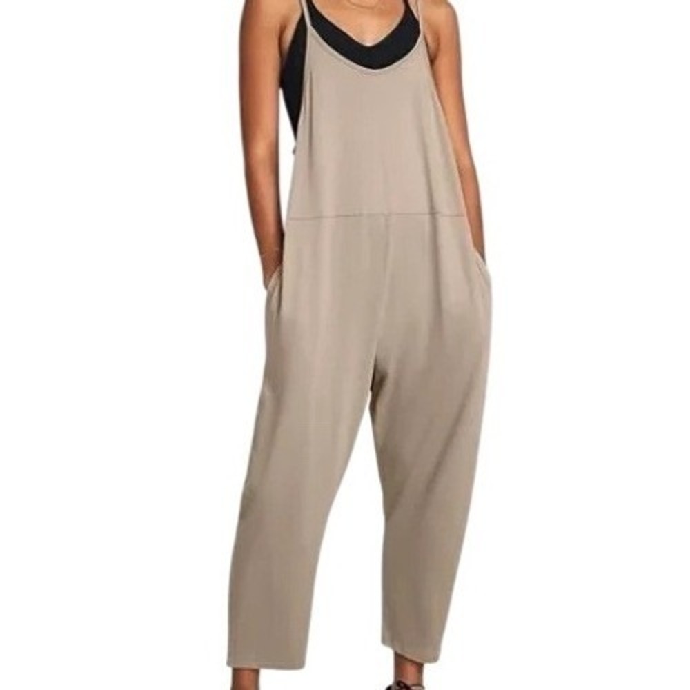 Under Armour UA Rival Women's Medium Jumpsuit Romper Tan